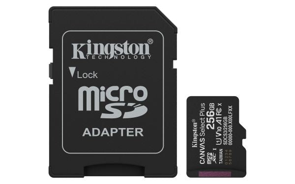 256GB MICROSDXC CANVAS SELECT PLUS 150MB/S A1+ADP [SDCS3/256GB]