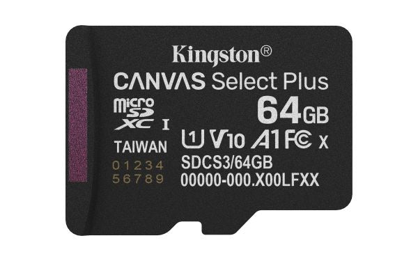 64GB MICROSDXC CANVAS SELECT PLUS 150MB/S A1 [SDCS3/64GBSP]