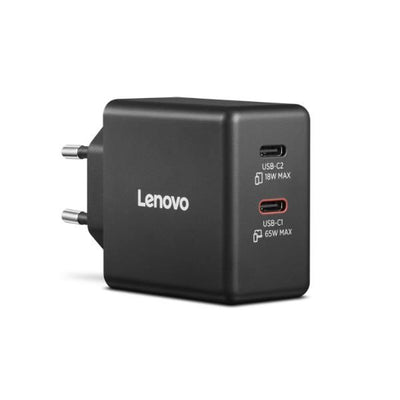 Caricabatterie Lenovo Dual USB-C 65W GaN [40AW065BEU]