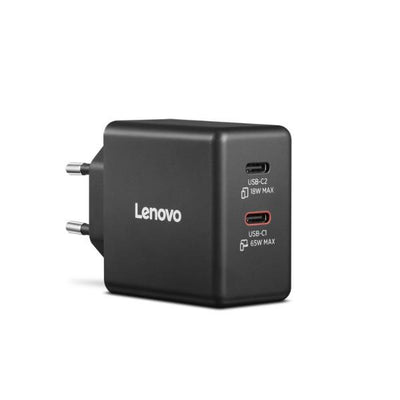 Caricabatterie Lenovo Dual USB-C 65W GaN [40AW065BEU]