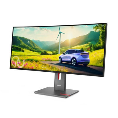 Lenovo ThinkVision P34WD-40 - 34 inch Curved - UltraWide Quad HD IPS LED Monitor - 3440x1440 - 120Hz - HAS / RJ45 / USB-C [64ADGAT1EU]