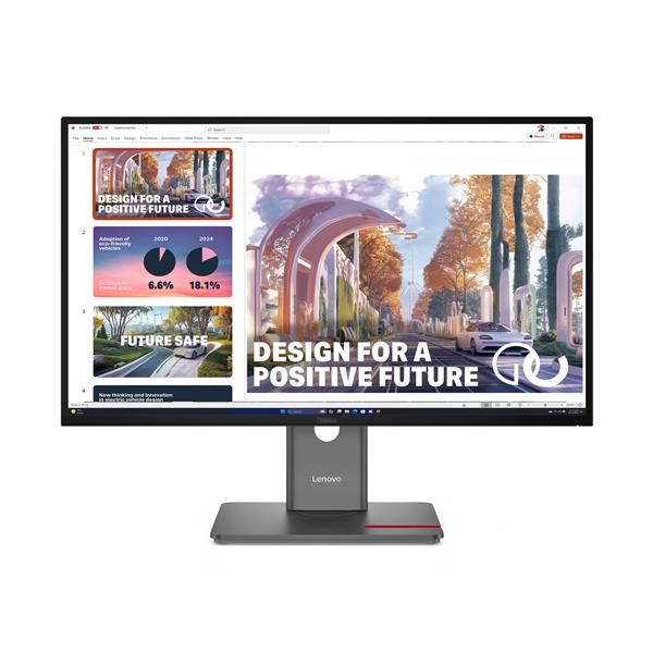 Lenovo ThinkVision P27QD-40 - 27 inch - Quad HD IPS LED Monitor - 2560x1440 - Pivot / HAS / RJ45 / USB-C [64B3GAT2EU]