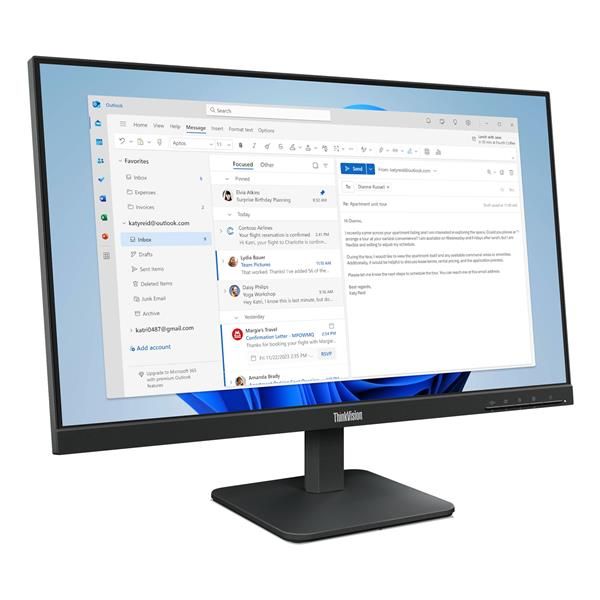 LENOVO MONITOR 23,8 LED IPS 16:9 FHD 6 MS 250 CDM, VGA/HDMI, S24-4e [64B5KAT1EU]