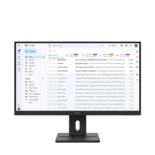 LENOVO MONITOR 27 LED IPS 16:9 FHD 6MS 300 CDM, PIVOT, VGA/DP/HDMI, MULTIMEDIALE E27-40 [64BCMAT4EU]