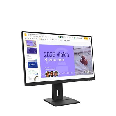 Lenovo ThinkVision E27Q-40 - 27 inch - Quad HD IPS LED Monitor - 2560x1440 - 100Hz - Pivot / HAS [64BDGAT4EU]