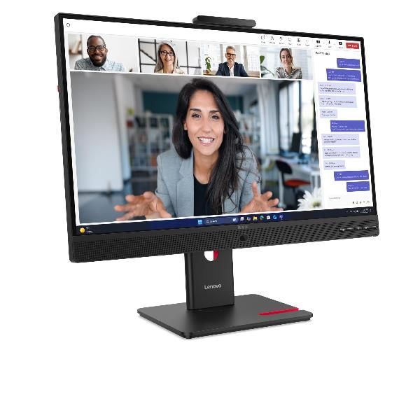 Lenovo ThinkVision T27QD-4v - 27 inch - Quad HD IPS LED Monitor - 2560x1440 - 120Hz - Pivot / HAS / RJ45 / USB-C / Webcam [64B8UAT1EU]
