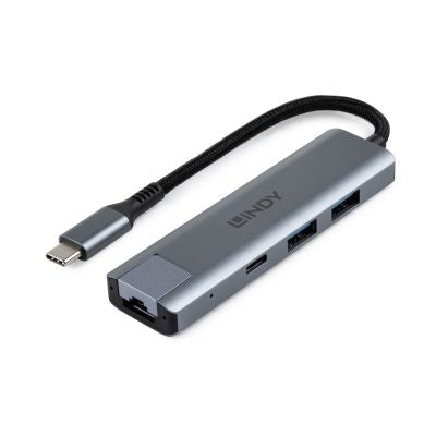 HUB E CONVERT GIGABIT ETHERNET USB3.2 GEN 2 TIPO C [LINDY43422]