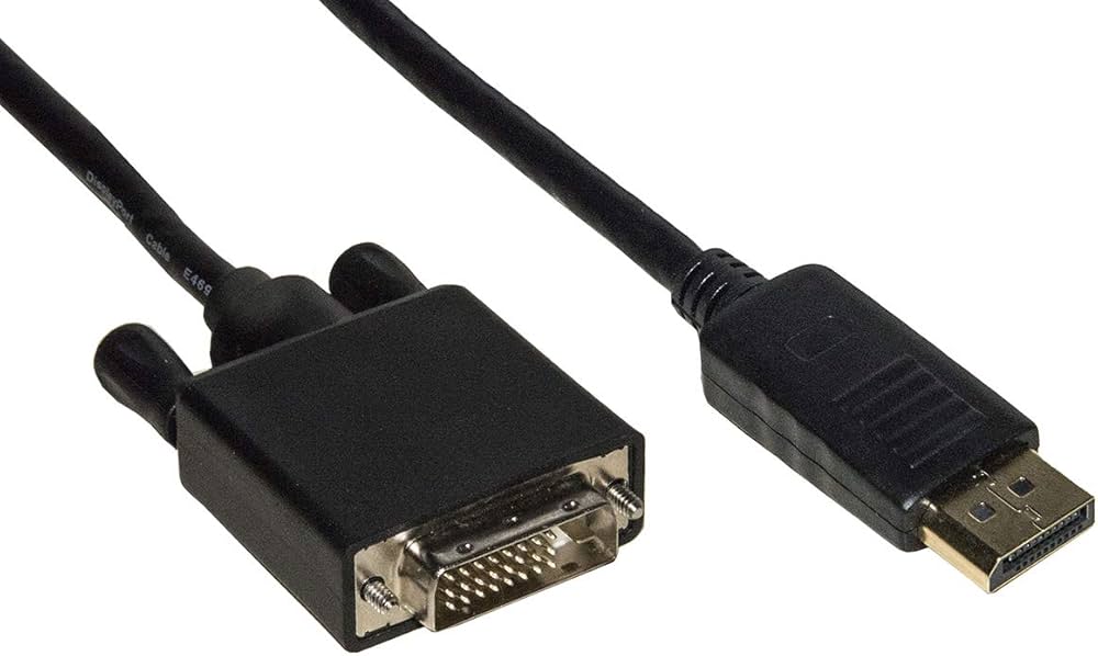 LINK CAVO DISPLAYPORT MASCHIO - DVI MASCHIO CONTATTI DORATI MT. 3 [LKCDPDVI30]