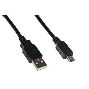 LINK CAVO USB 2.0 MINI B 5 POLI PER RICARICA O TRASMISSIONE DATI IN RAME MT.1,8 [LKCUSBM2]
