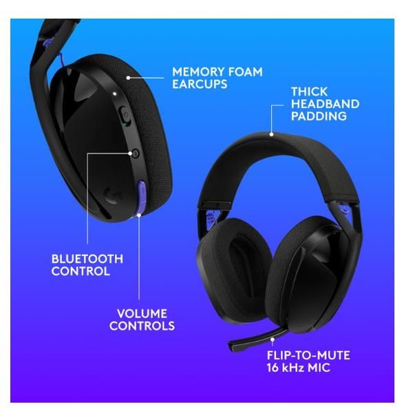 Logitech G321 Lightspeed - Wireless - Black [981-001563]