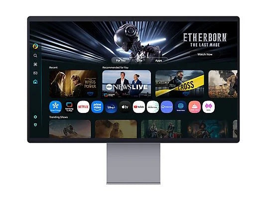 SAMSUNG SMART MONITOR 32 OLED 16:9 4K UHD 0,03MS 250 CDM 165hz, PIVOT, DP/HDMI, MULTIMEDIALE, SMART MONITOR M9 [LS32FM900SUXEN]