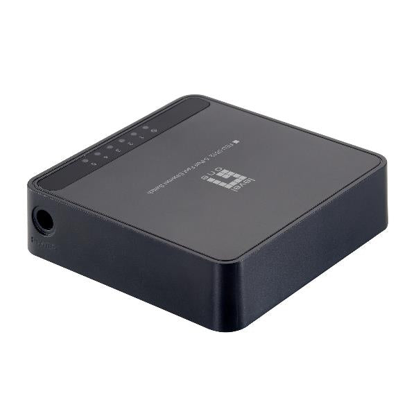 Level One 5-Port Fast Ethernet Switch-Plastic Case-Unshielded Port [FEU-0512]