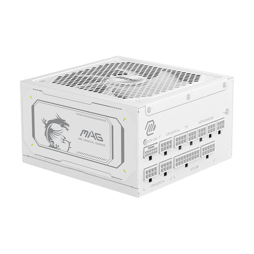 MSI ALIMENTATORE EU, 1000W, FULLY MODULAR, 80 PLUS GOLD, COLOR BOX [MAG A1000GL PCIE5 WH]
