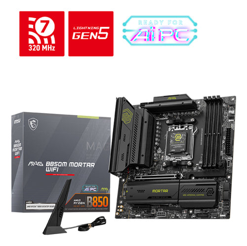 MSI MB AMD B850M MORTAR WIFI AM5,DDR5,QUALCOMM NCM865 [MAG B850M MORTAR WI]