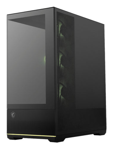 MSI CASE NERO, 2 USB, 1TYPE-C, 3X120MM ARGB REVERSE BLADE FAN, 1X120MM ARGB FAN, ARGB+PWM CONTROL BO [MAG PANO 110R PZ]