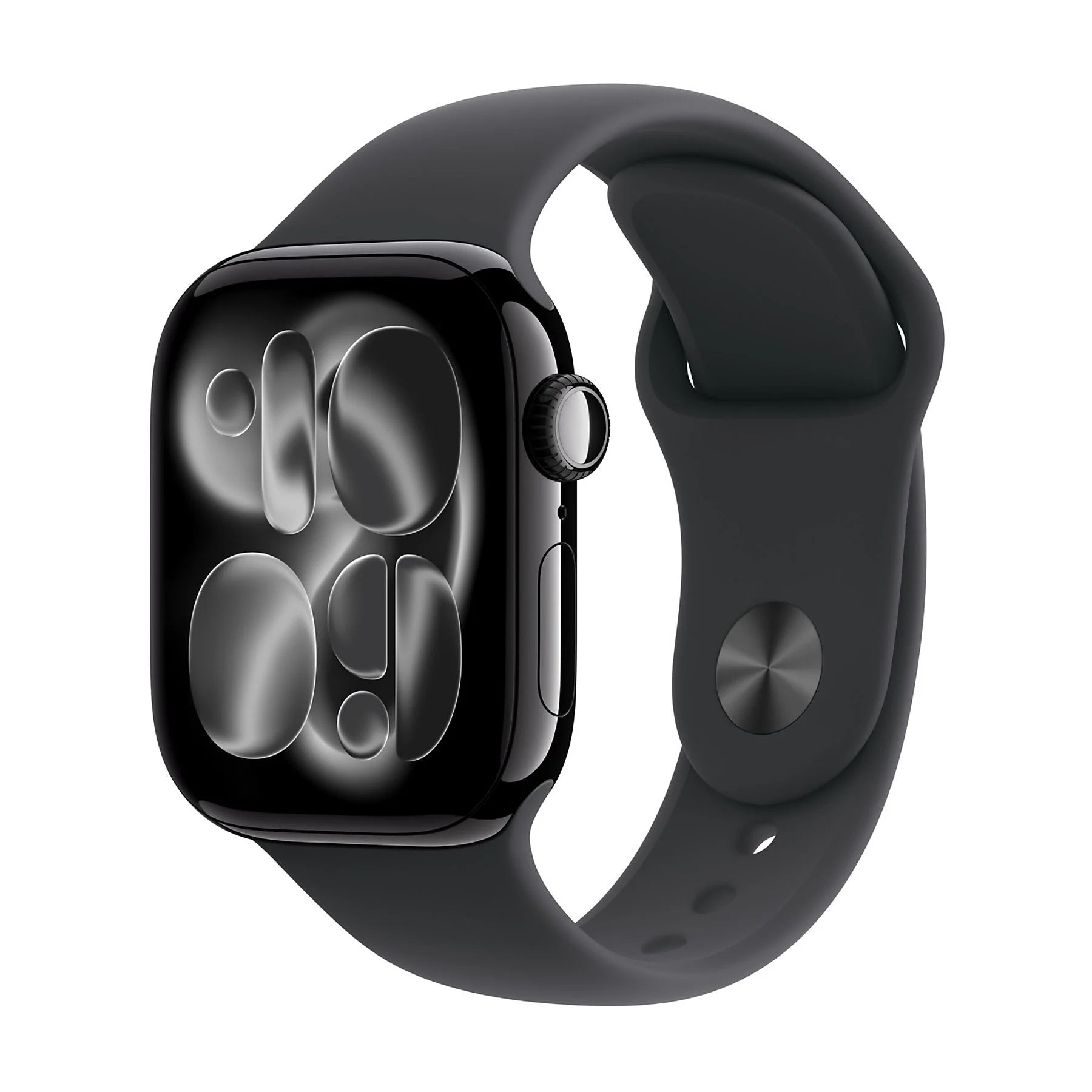 APPLE WATCH SERIES 11GPS42MMJET BLACK ALUMINIUM CASE WITH BLACK SPORT BAND - M/L [MEQU4QL/A]