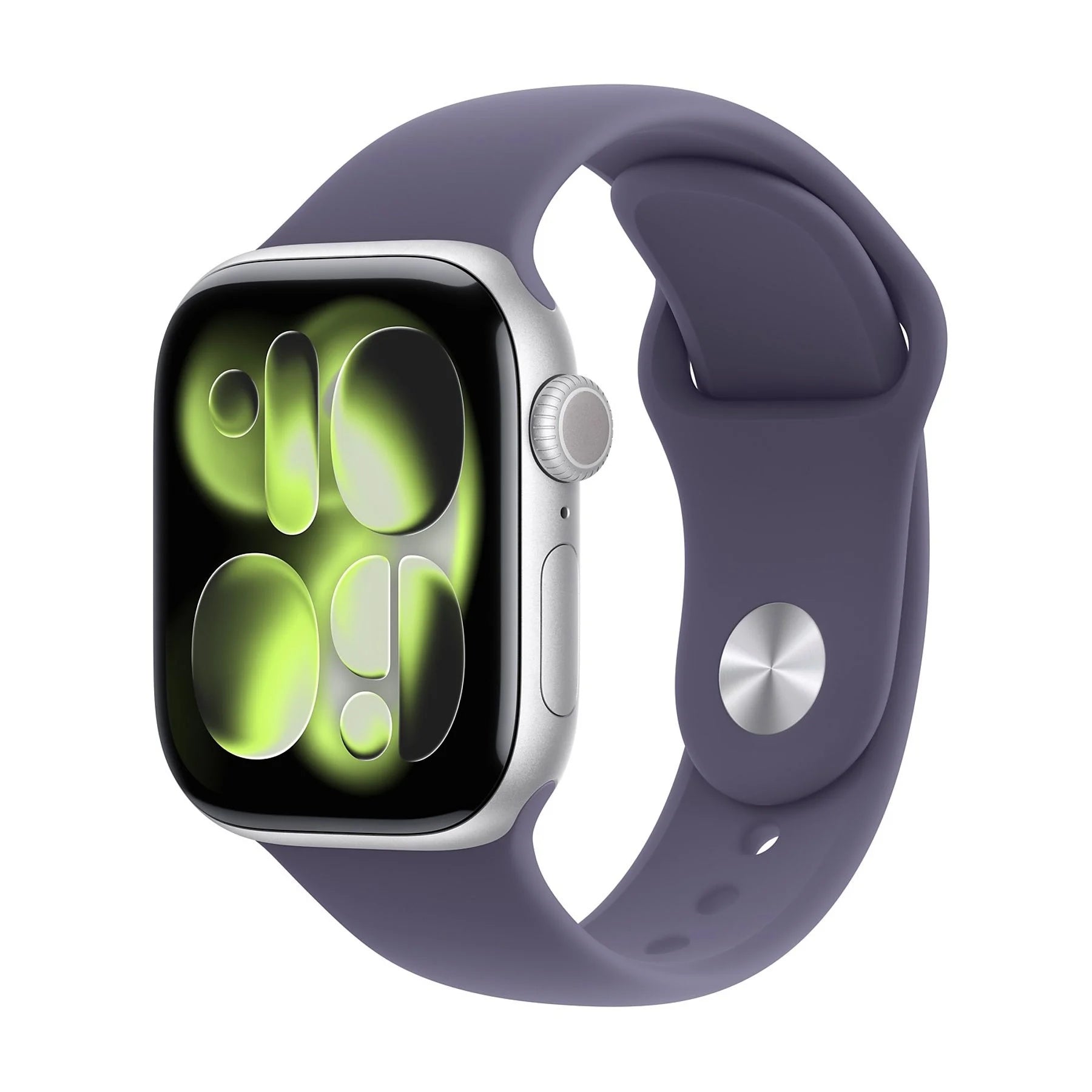 APPLE WATCH SERIES 11GPS42MMSILVER ALUMINIUM CASE WITH PURPLE FOG SPORT BAND - M/L [MEU74QL/A]