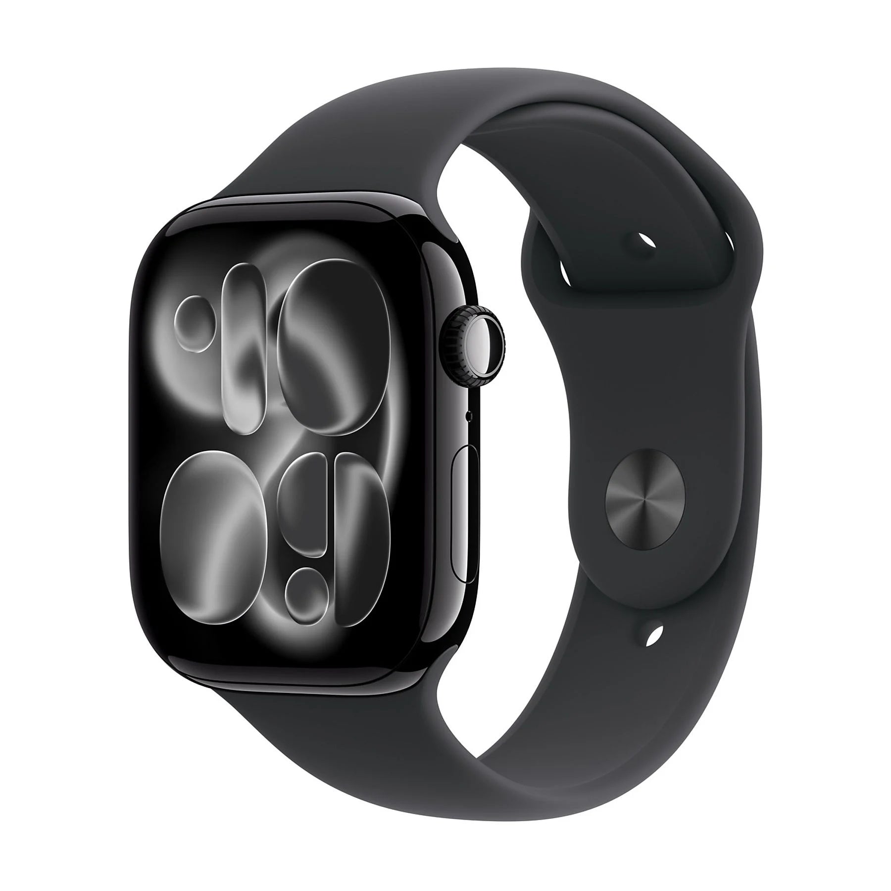 APPLE WATCH SERIES 11GPS46MMJET BLACK ALUMINIUM CASE WITH BLACK SPORT BAND - S/M [MEUW4QL/A]