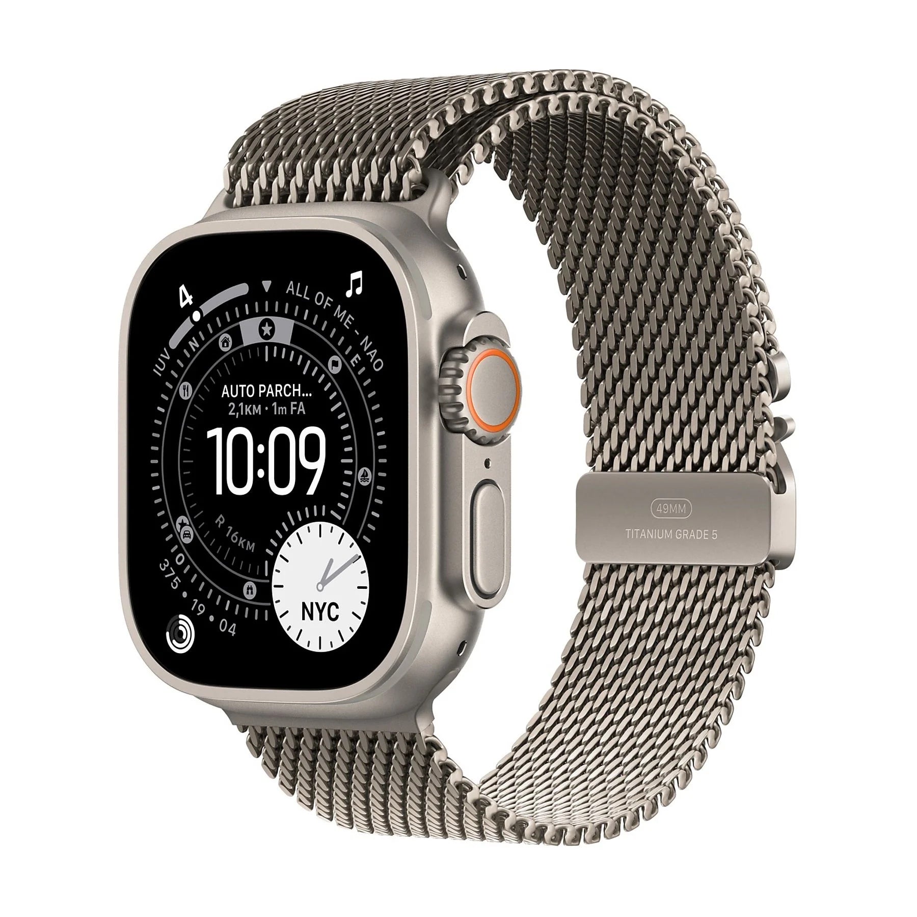 APPLE WATCH ULTRA 3GPS + CELLULAR49MMNATURAL TITANIUM CASE WITH NATURAL TITANIUM MILANESE LOOP - [MF0E4QL/A]