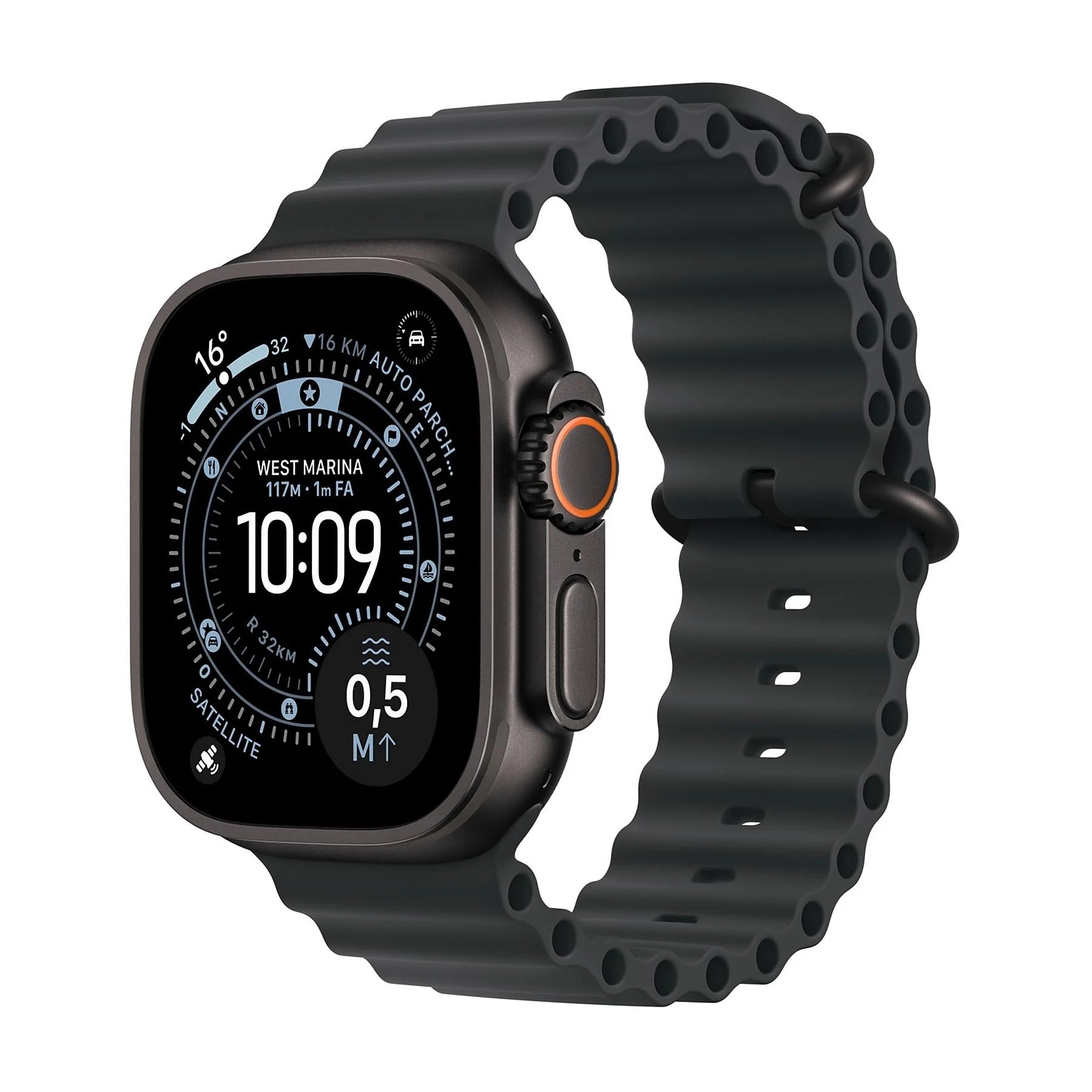 APPLE WATCH ULTRA 3GPS + CELLULAR49MMBLACK TITANIUM CASE WITH BLACK OCEAN BAND [MF0J4QL/A]