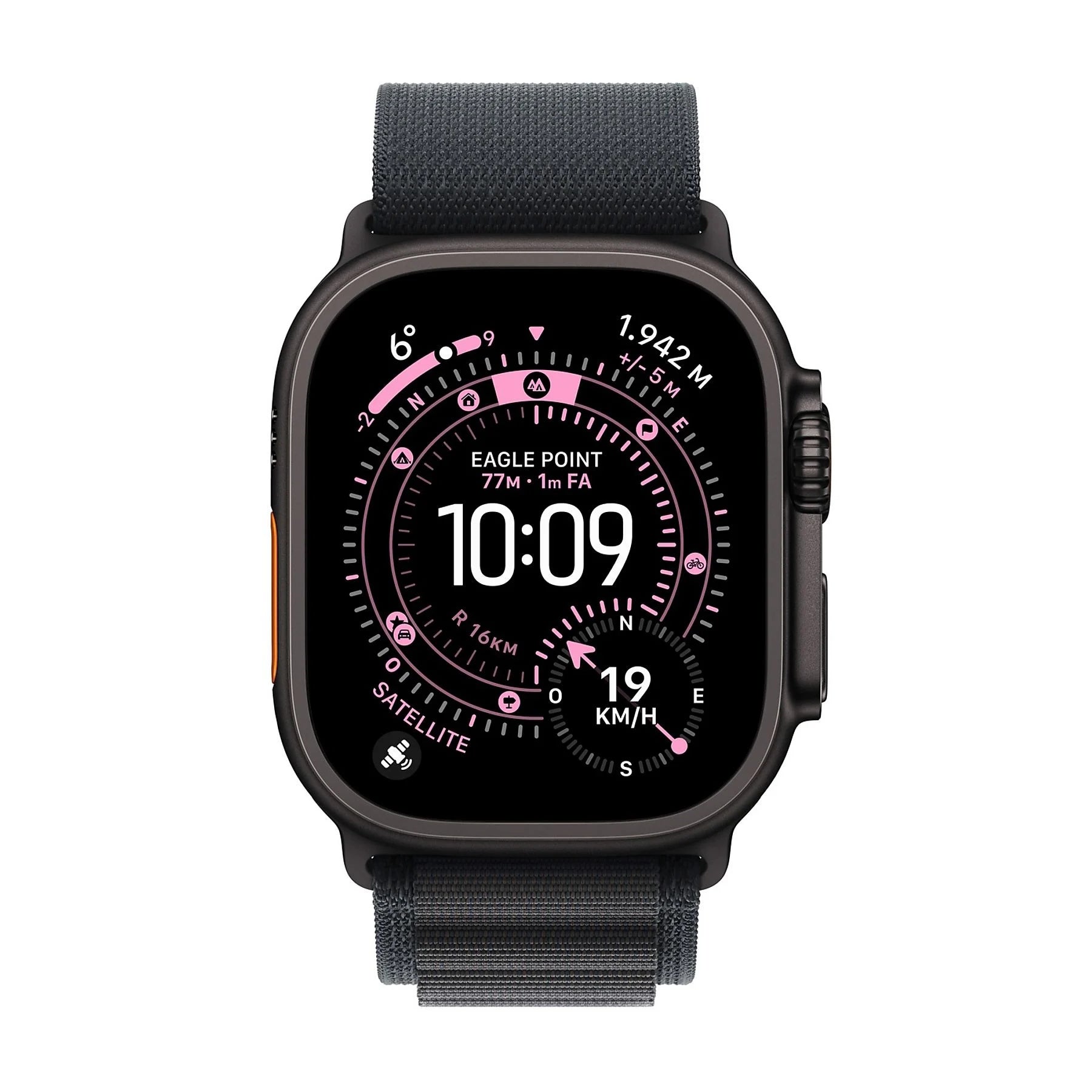 APPLE WATCH ULTRA 3GPS + CELLULAR49MMBLACK TITANIUM CASE WITH BLACK ALPINE LOOP - MEDIUM [MF0V4QL/A]