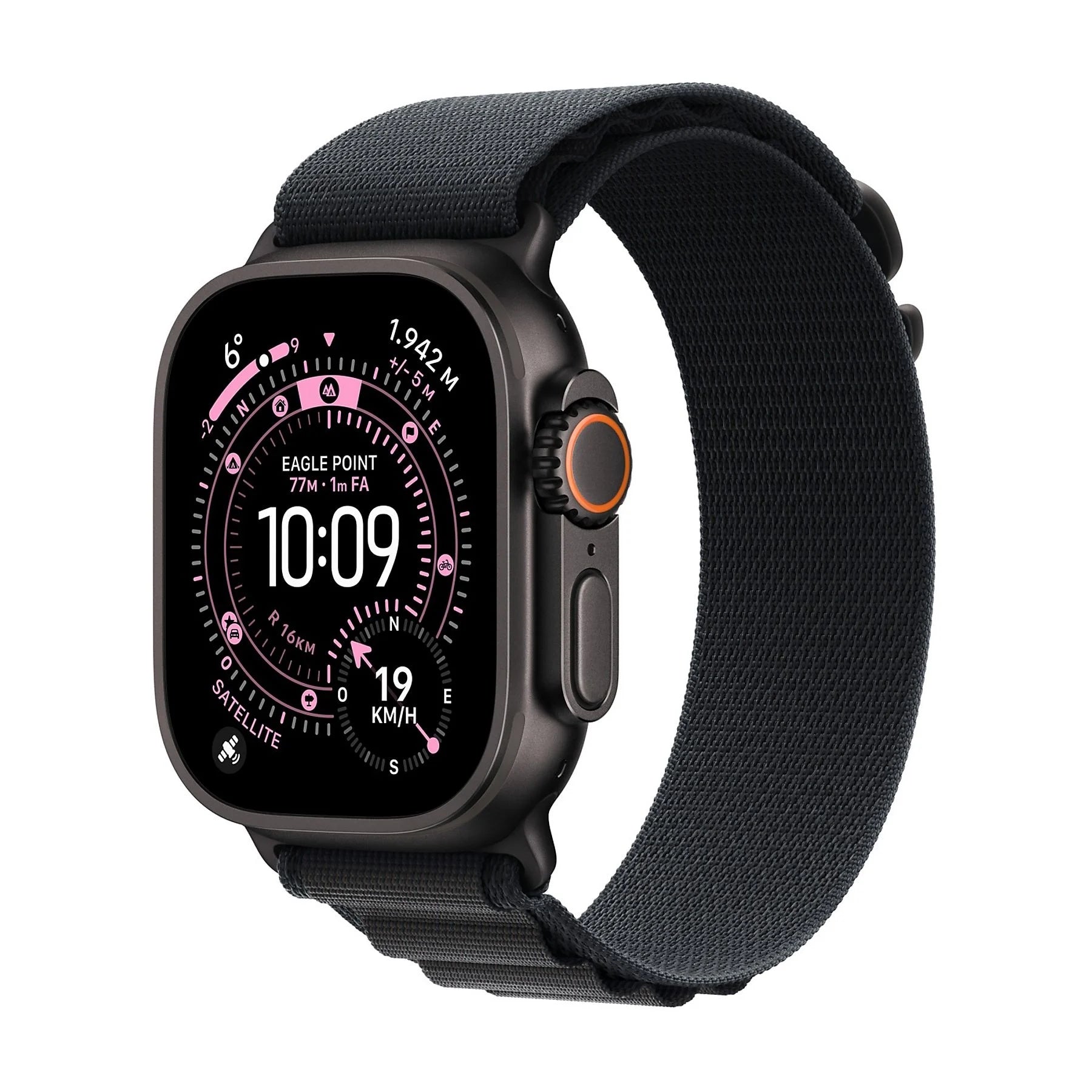 APPLE WATCH ULTRA 3GPS + CELLULAR49MMBLACK TITANIUM CASE WITH BLACK ALPINE LOOP - LARGE [MF0X4QL/A]