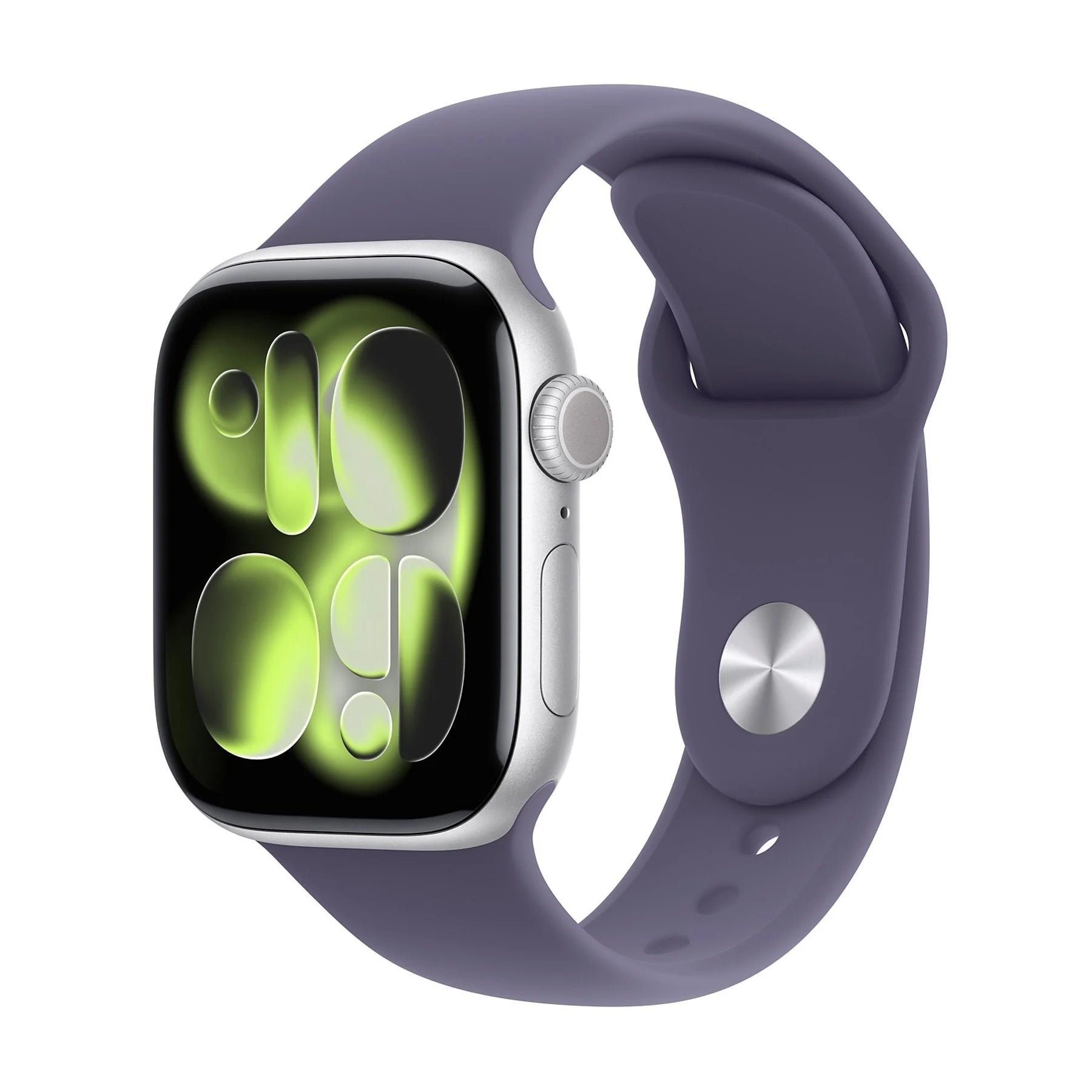 APPLE WATCH SERIES 11GPS + CELLULAR 42MM SILVER ALUMINIUM CASE WITH PURPLE FOG SPORT BAND - S/M [MF8H4QL/A]