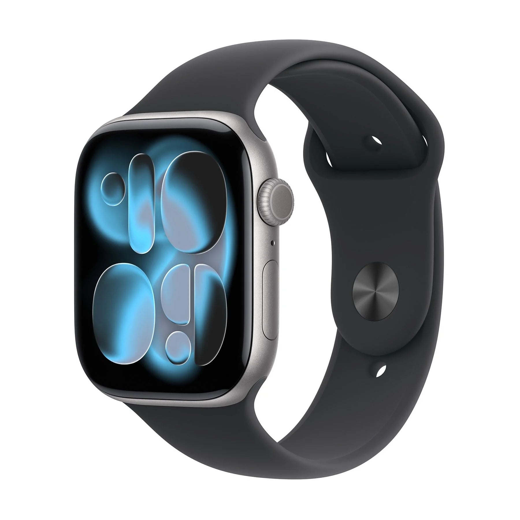 APPLE WATCH SERIES 11GPS + CELLULAR 46MM SPACE GREY ALUMINIUM CASE WITH BLACK SPORT BAND - S/M [MFC94QL/A]