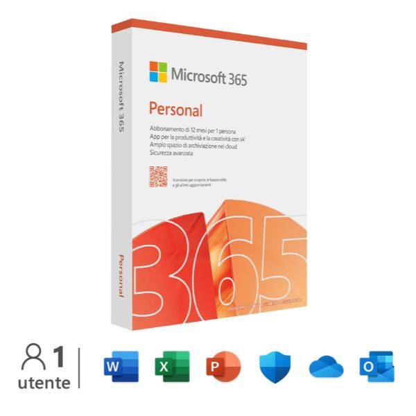 MICROSOFT M365 PERSONAL ITALIAN SUBSCR 1YR 1 USER [EP2-32448]