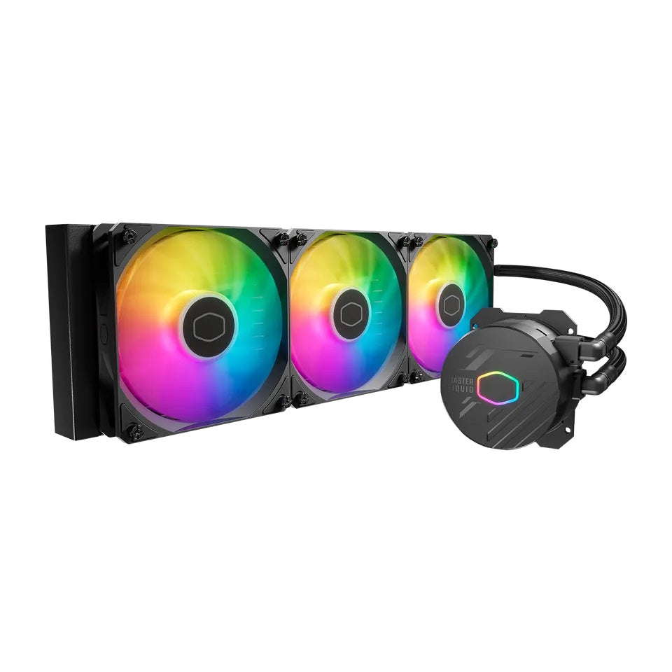 COOLER MASTER DISSIPATORE A LIQUIDO MASTERLIQUID 360 CORE II SKT UNIVERSALE 3X120MM ARGB FANS NERO [MLW-D36M-A18PA-R1]
