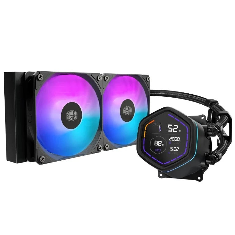 COOLER MASTER DISSIPATORE A LIQUIDO ML CORE NEX DIGITAL 240 BLACK ARGB VENTOLE 2x 120MM DISPLAY LED [MLX-D24M-A18PA-RD]