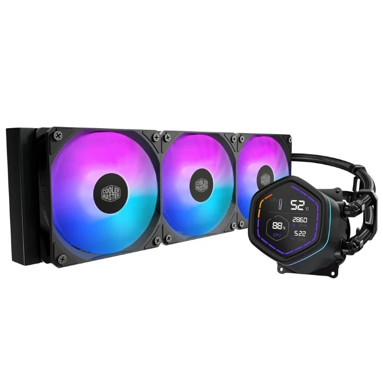 COOLER MASTER DISSIPATORE A LIQUIDO ML CORE NEX DIGITAL 360 BLACK ARGB VENTOLE 3x 120MM DISPLAY LED [MLX-D36M-A18PA-RD]