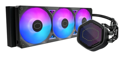 COOLER MASTER DISSIPATORE A LIQUIDO ATMOS II, 3X120MM ARGB, KIT SCHERMO PIXEL INCL, NERO [MLX-D36M-A25SZ-P1]