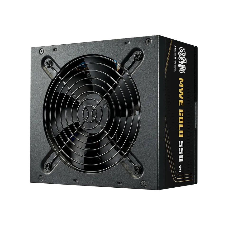 COOLER MASTER ALIMENTATORE MWE GOLD 550 V3, 550W 80+GOLD NON MODULARE ATX 3.1 VENTOLA 120MM, GAR 5 A [MPE-5502-ACAAG-3BEU]
