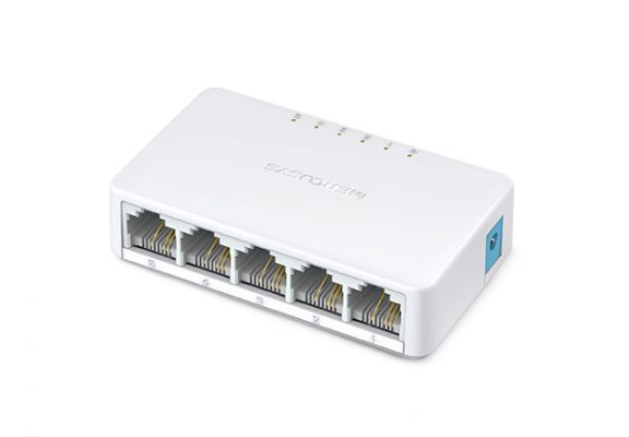 5-PORT 10/100M MINI DESKTOP SWITCH, 5 10/100M RJ45 [MS105-TP]