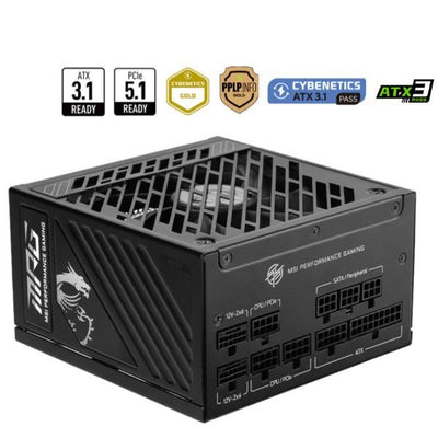 MSI ALIMENTATORE MPG A1250GS PCIE5, EU 1250W FULLY MODULAR 80 PLUS GOLD [MPG A1250GS PCIE5]