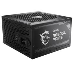 MSI ALIMENTATORE MAG A850GL PCIE5, EU, 850W, FULLY-MODULAR, 80 PLUS GOLD [MAG A850GL]