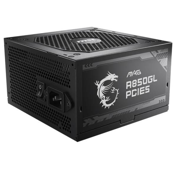 MSI ALIMENTATORE MAG A850GL PCIE5, EU, 850W, FULLY-MODULAR, 80 PLUS GOLD [MAG A850GL]