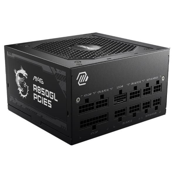 MSI ALIMENTATORE MAG A850GL PCIE5, EU, 850W, FULLY-MODULAR, 80 PLUS GOLD [MAG A850GL]