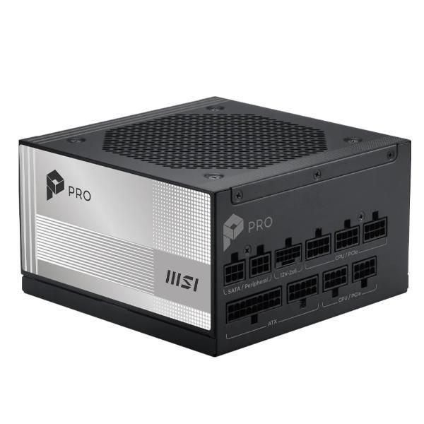 MSI ALIMENTATORE PRO A850PL PCIE5, EU, 850W, FULL-MODULAR , PLATINUM [PRO A850PL PCIE5]