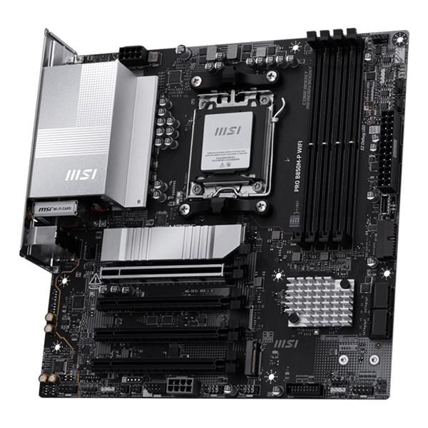 MSI MB B850M-P WIFI,B850,AM5,4DDR5,1PCI-Ex16,3PCI-Ex1,3M.2,4SATA3,3USB10G(1A+2C),6USB5G(6A) [PRO B850M-P WIFI]