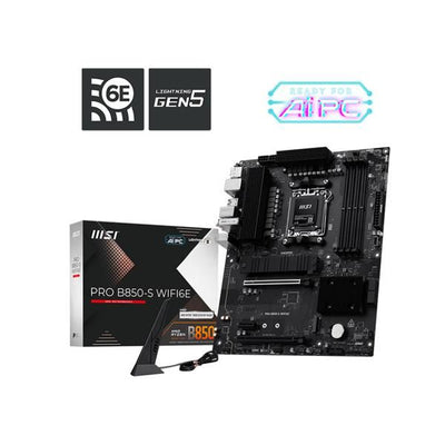MSI MB PRO B850-S WIFI6E,AM5,4DDR5,2PCI-Ex16,1PCI-Ex1,2M.2,4SATA3,5USB 10G,6USB 5G,4USB2,HD AUDI [PRO B850-S WIFI6E]