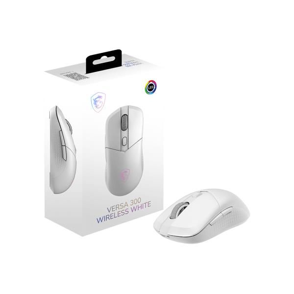 MSI MOUSE VERSA 300 W BIANCO, WIRELESS, OTTICO, 8000DPI,6 PULSANTI CON ROTELLA [S12-4301440-CLA]