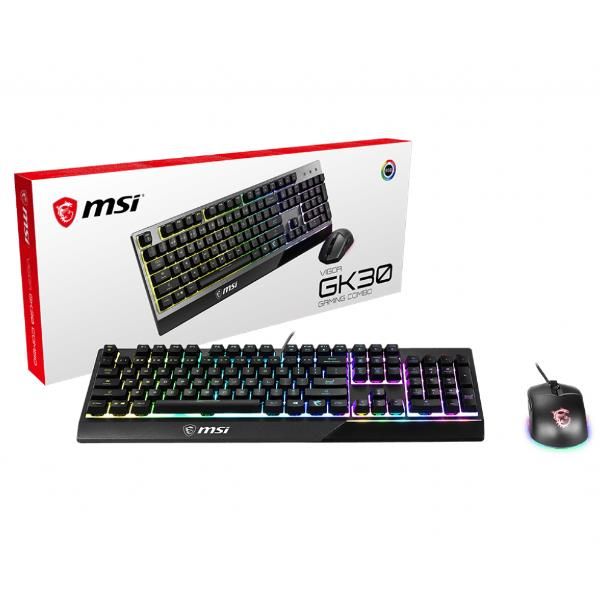 MSI TASTIERA LAYOUT ITALIANO + MOUSE VIGOR GK30 COMBO BLACK [S11-04IT229-CLA]