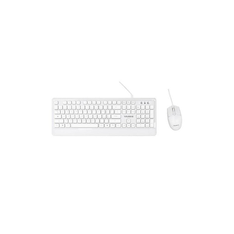 YASHI EXCLUSIVE USBKEYB+MOUSE WHITE [MY540]