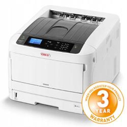 Oki C844DN - Laser Printer - A4/A3 - 36 ppm - 600 x 600 DPI - White [47074324]