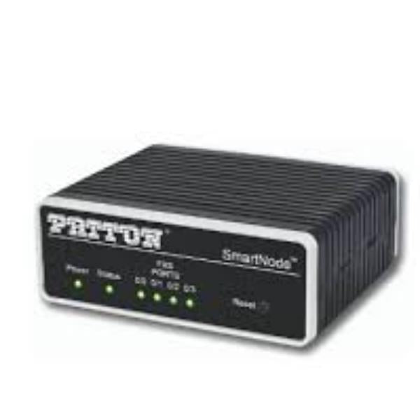Patton SN200/4JS4V/EUI, SmartNode FXS-SIP VoIP Gateway, 4x FXS RJ11- 1x 10/100BaseTX, Optional SIP-TLS, SRTP, incl. external UI power (100240 VAC) [SN200/4JS4V/EUI]