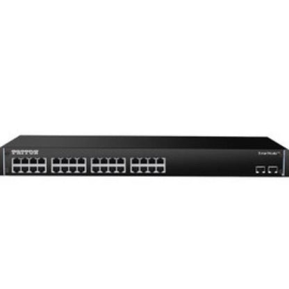 Patton SN4741/24JS24V/RJ11/EUI, SmartNode VoIP Gateway, 24 FXS on RJ11, 24 VoIP Calls, upgradeable to eSBC (max. 200 SIP calls), Optional SIP-TLS/SRTP, Optional Transcoding (max. 16 calls), 2x Gig Eth [SN4741/24JS24V/RJ11/EUI]