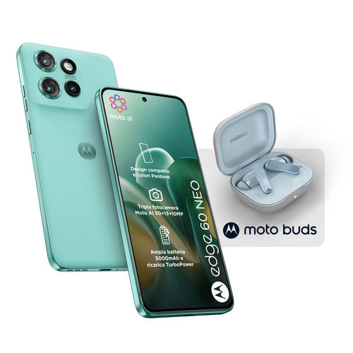 MOTOROLA SMARTPHONE EDGE 60 NEO 8+256GB 6.36 5G PANTONE FROSTBITE + BUDS DS ITA [PB7L0029SE-BUNDLE]