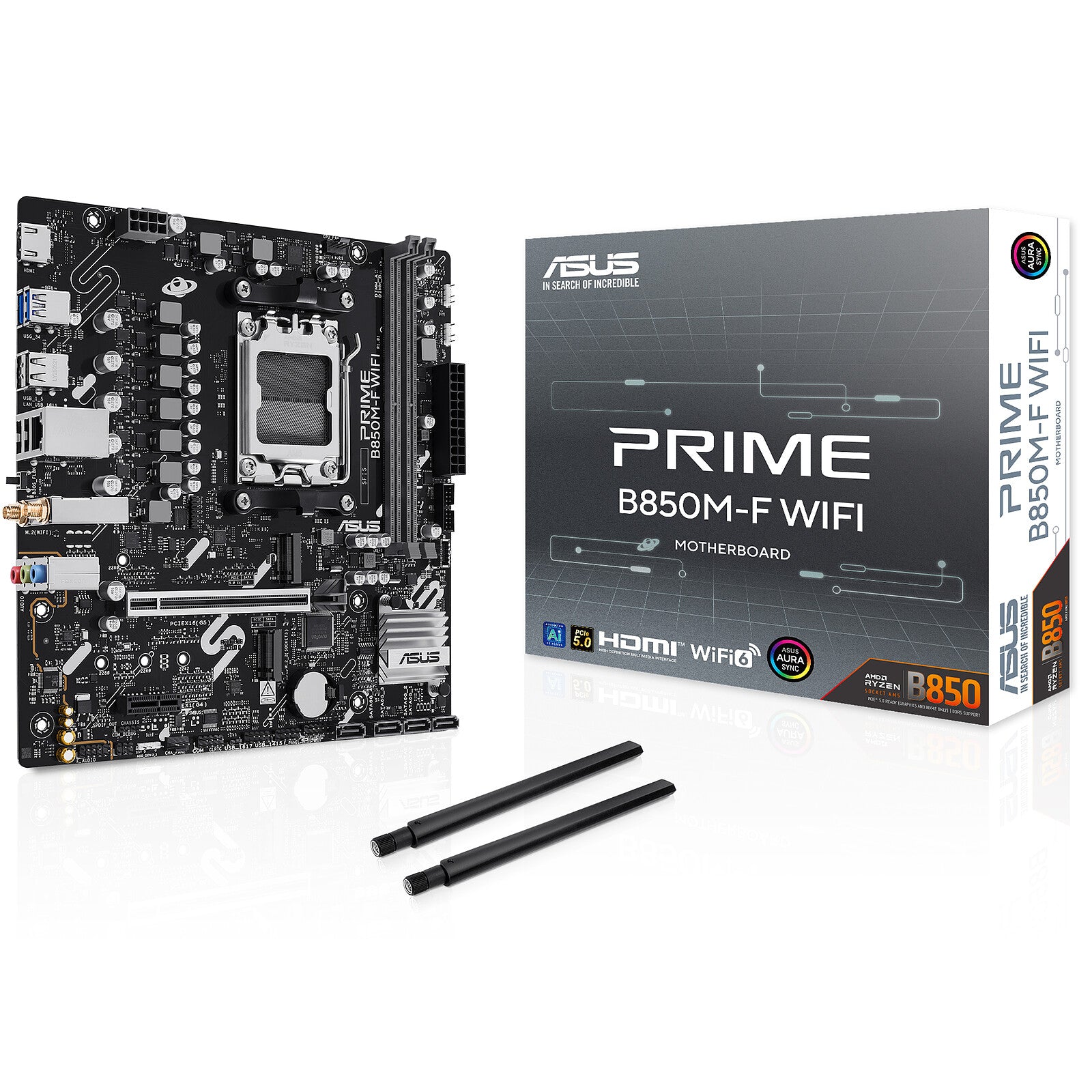 ASUS MB AM5 B850 USB5G AURA [PRIME B850M-F]
